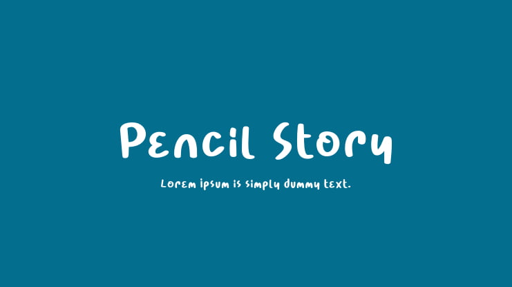 Pencil Story Font
