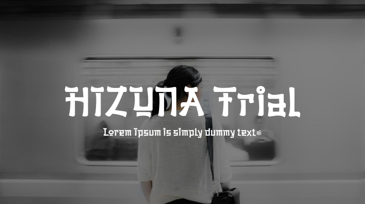 HIZUNA Trial Font