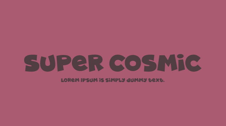 Super Cosmic Font