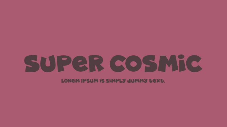 Super Cosmic Font