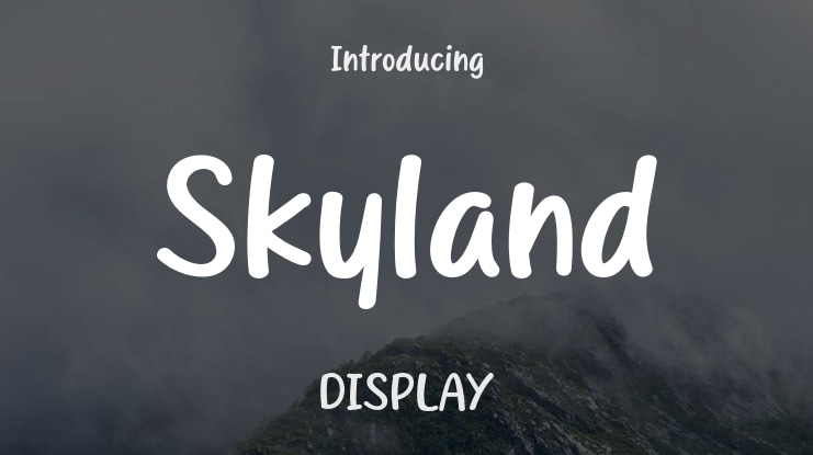 Skyland Font