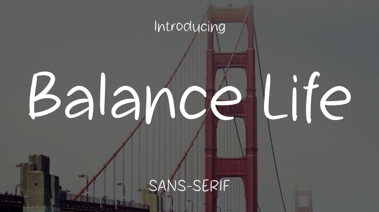 Balance Life Font