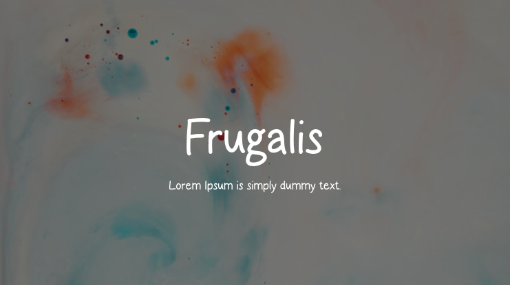 Frugalis Font
