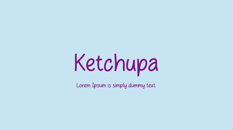 Ketchupa Font
