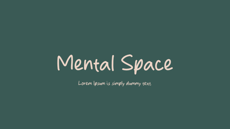 Mental Space Font
