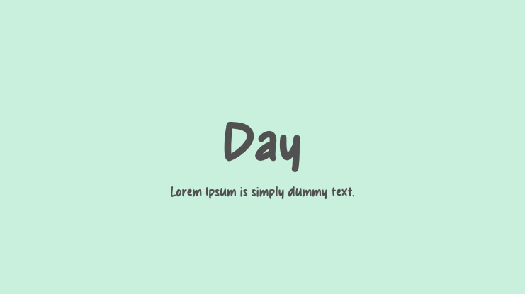 Day Font