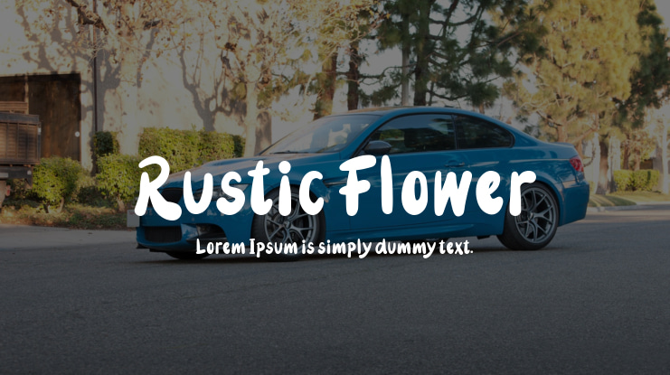 Rustic Flower Font