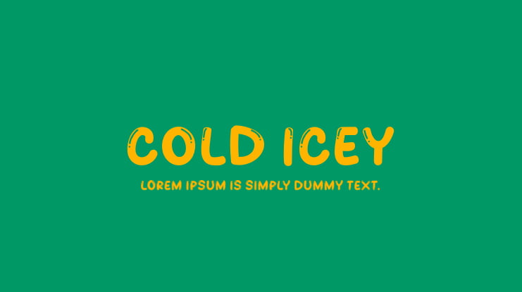 COLD ICEY Font