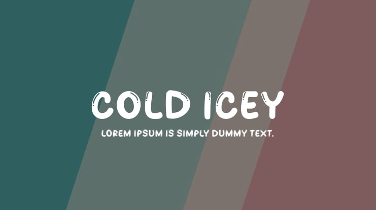 COLD ICEY Font