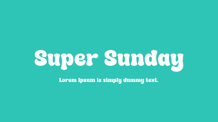 Super Sunday Font