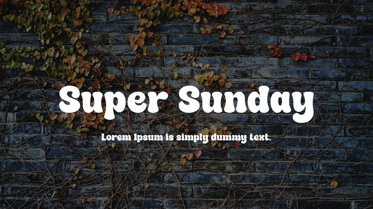 Super Sunday Font