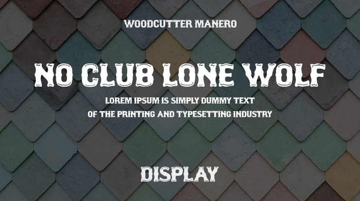 No Club Lone Wolf Font