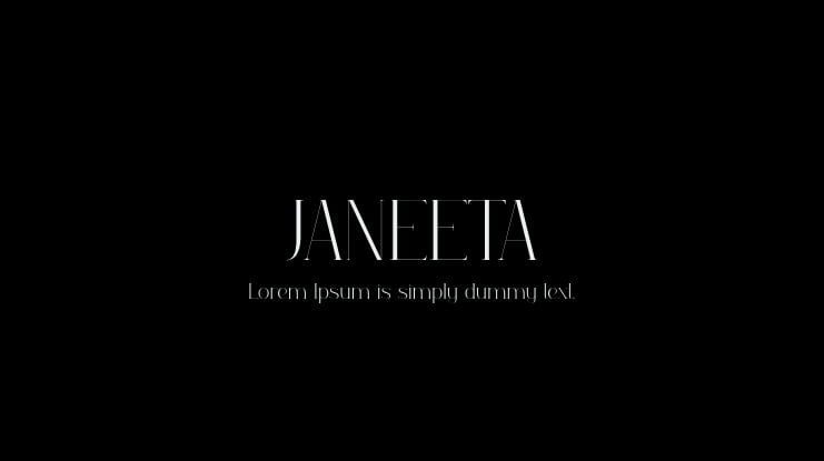 JANEETA Font