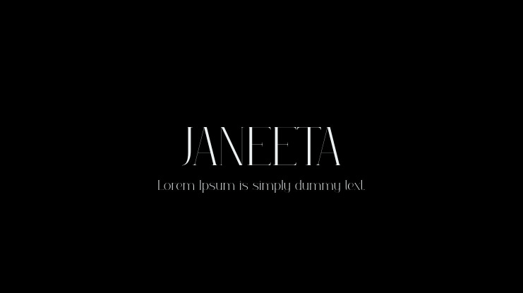 JANEETA Font