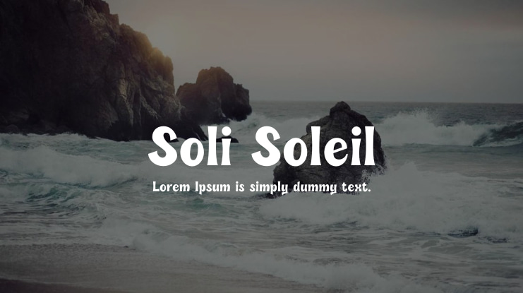 Soli Soleil Font Family