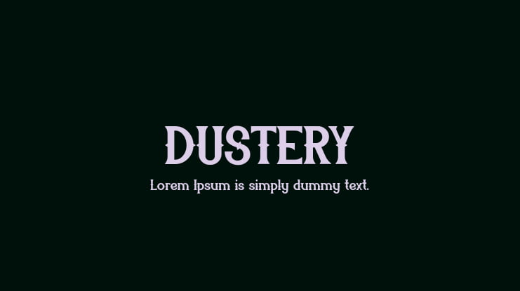DUSTERY Font