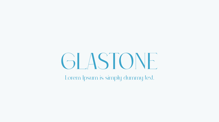 GLASTONE Font