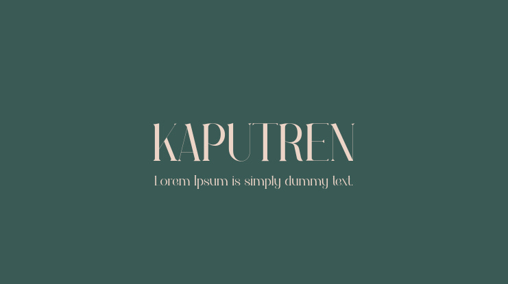 KAPUTREN Font