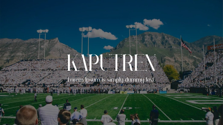 KAPUTREN Font