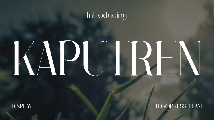 KAPUTREN Font