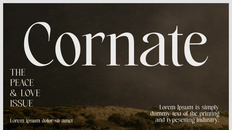 Cornate Font
