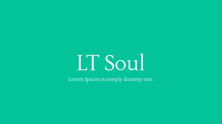 LT Soul Font Family