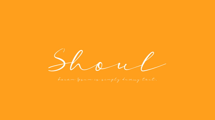 Shoul Font