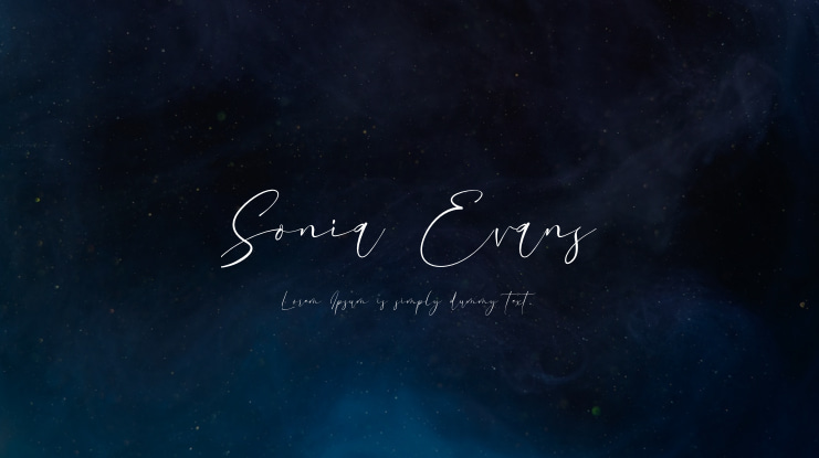 Sonia Evans Font