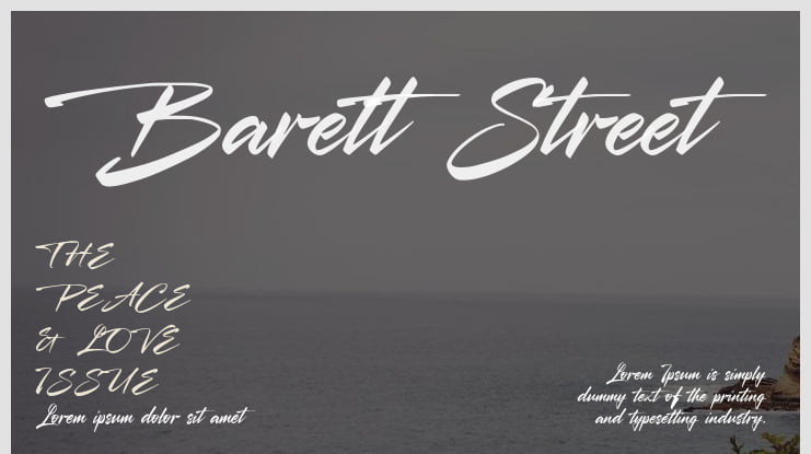 Barett Street Font