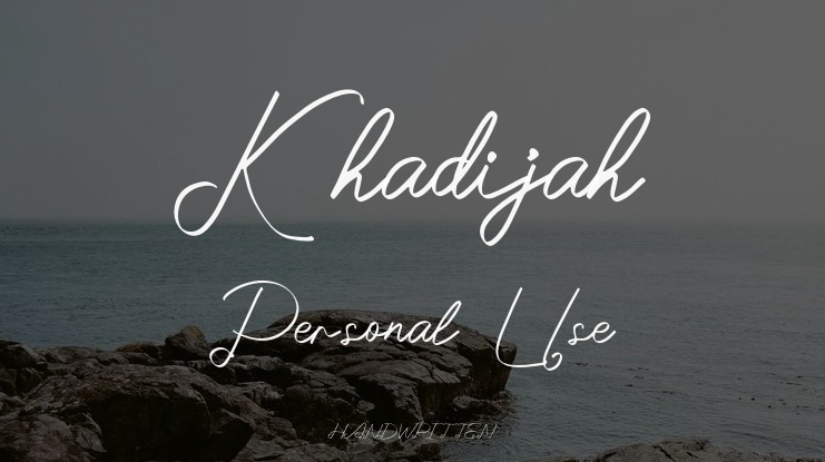 Khadijah Personal Use Font