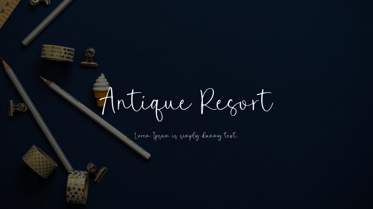 Antique Resort Font