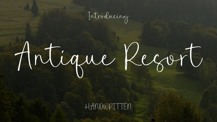 Antique Resort Font