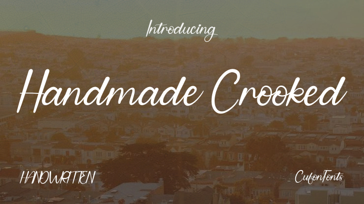 Handmade Crooked Font