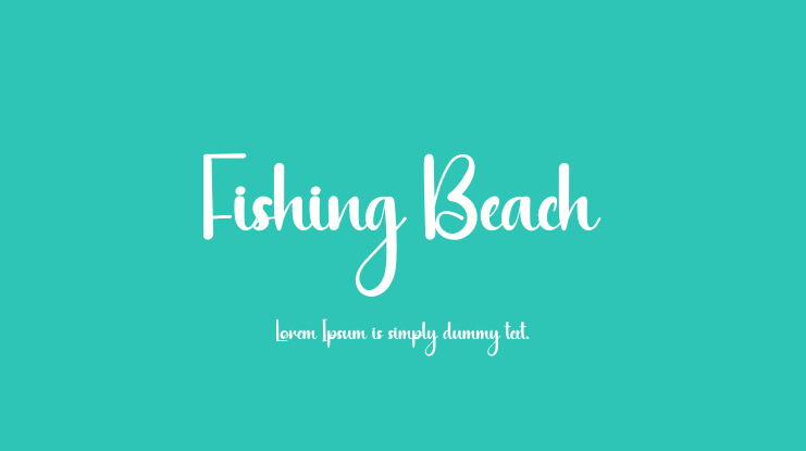 Fishing Beach Font