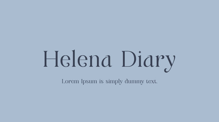 Helena Diary Font