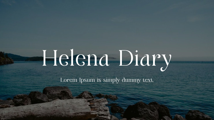 Helena Diary Font