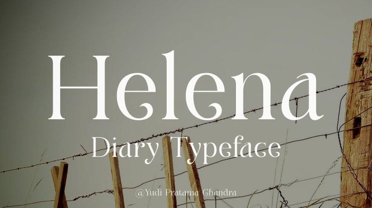 Helena Diary Font