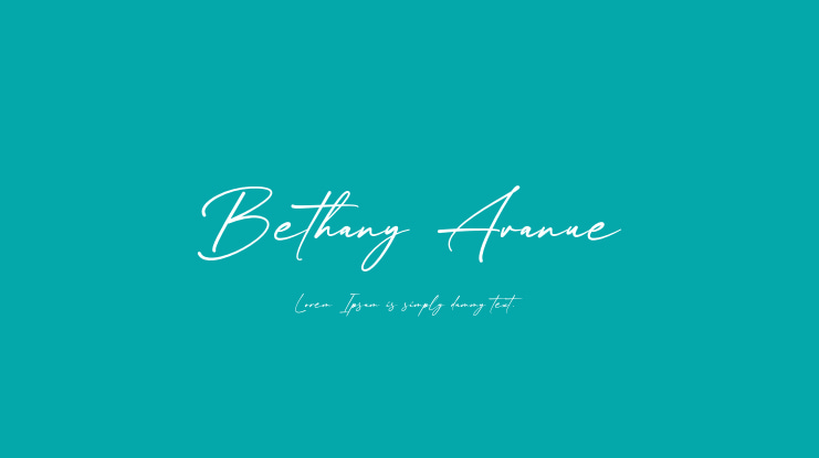 Bethany Avanue Font