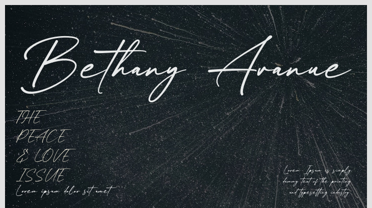 Bethany Avanue Font