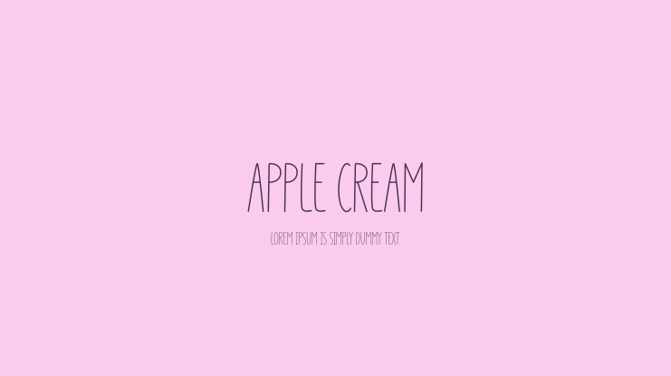 Apple Cream Font