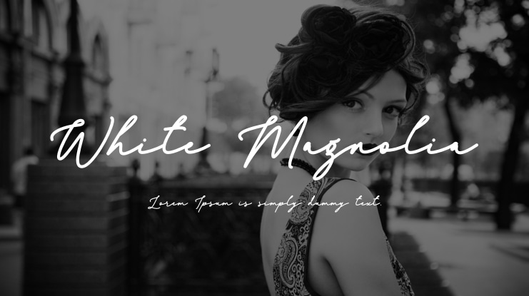 White Magnolia Font