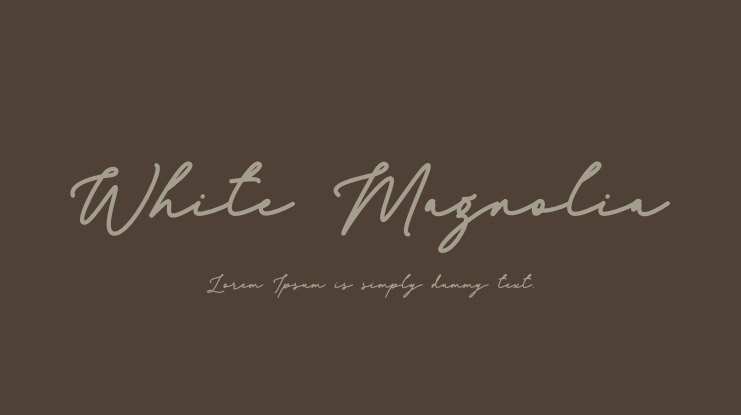 White Magnolia Font