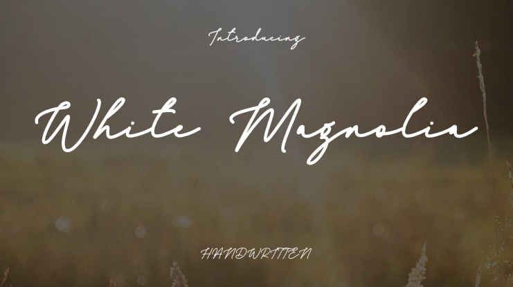 White Magnolia Font