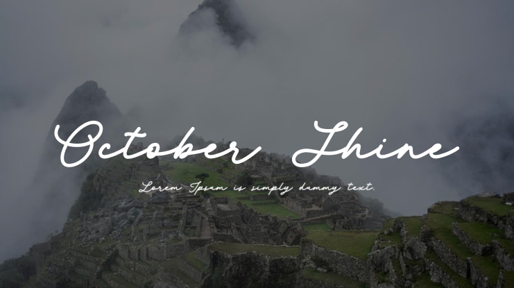 October Shine Font
