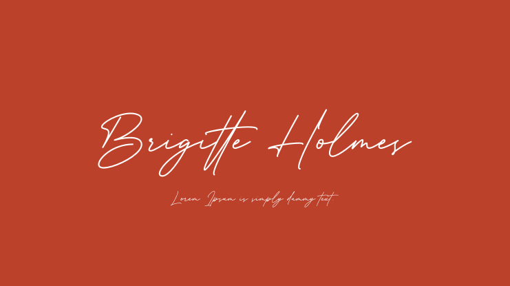 Brigitte Holmes Font