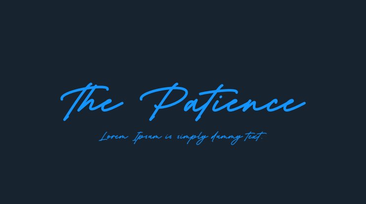 The Patience Font