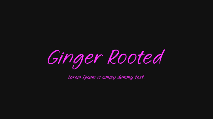 Ginger Rooted Font