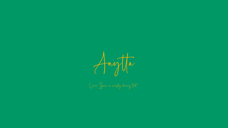 Anytta Font