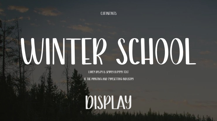 Winter School Font