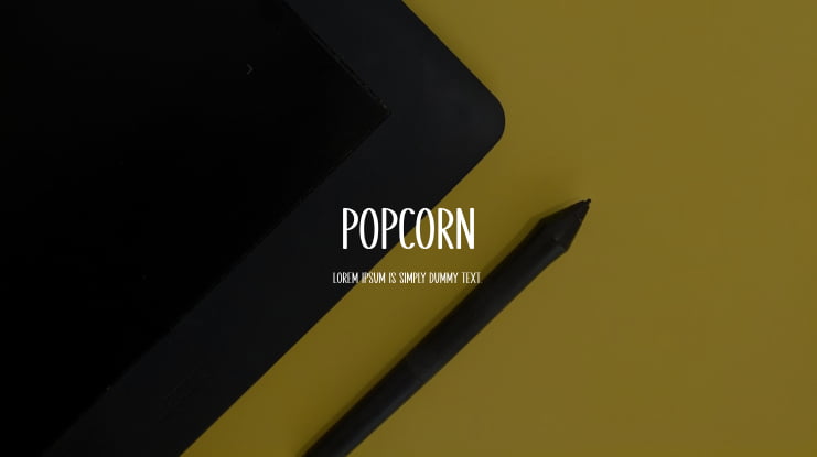 Popcorn Font